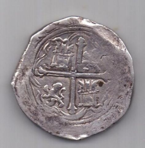 8 реалов - макукин 1556 -1598 г Пиратские! Америка Испания