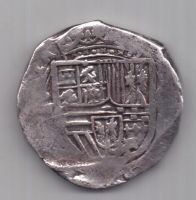 8 реалов - макукин 1556 -1598 г. Пиратские! Америка. Испания.