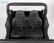 Детский электромобиль Buggy white , два "кожаных" сиденья с двумя ремнями безопасности