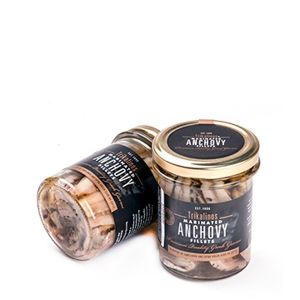 Анчоусы маринованные в оливковом масле Trikalinos Marinated Anchovy Fillets - 200 г (Греция)