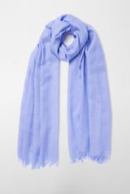 легкий тонкорунный экстра широкий шарф, цвет перванш (барвинок) , PERIWINKLE EXTRA FINE MERINO  100% шерсть мериноса,   плотность 2