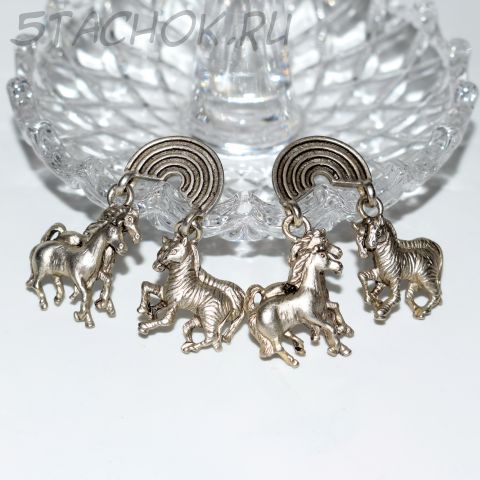Серьги-гвоздики "Животные ковчега" (Danecraft США)