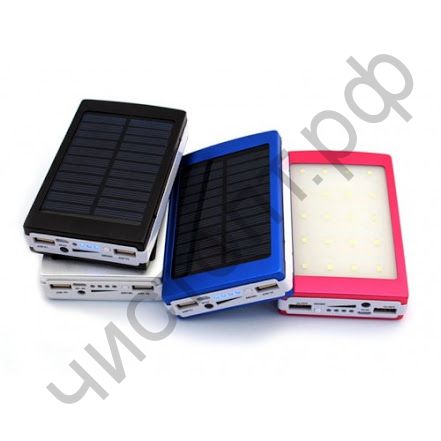 Моб. заряд. устрой. EK-1 20000 mAh 2USB солнечная батарея 2 фонарика PowerBank