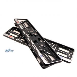 Рамки номера Volkswagen GTI - серебро