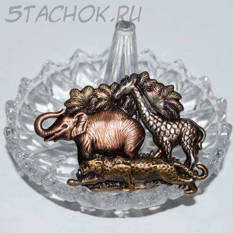 Брошь "Животные в Африке" (США)