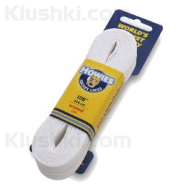 Шнурки с пропиткой для судьи HOWIES Hockey Waxed