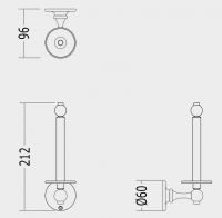 Туалетный бумагодержатель Devon&Devon Cavendish WM11PS схема 1