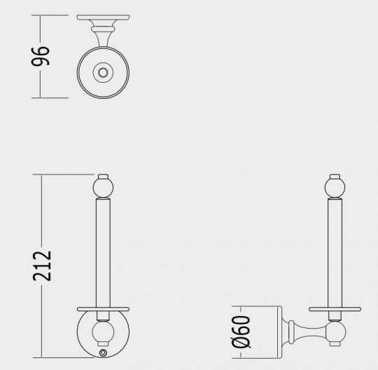 Туалетный бумагодержатель Devon&Devon Cavendish WM11PS схема 1