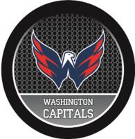 Брелок шайба с цветным логотипом ХК "Washington Capitals"