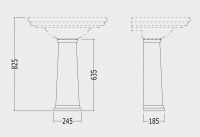 Пьедестал для раковины Devon&Devon Classica схема 2
