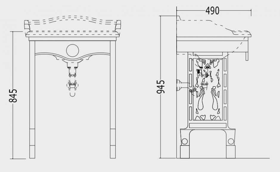 Тумба под раковину Devon&Devon Angel Console 60х49 ФОТО