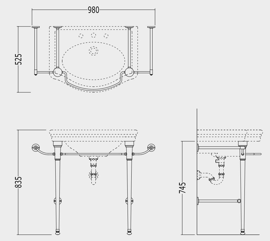 Тумба под раковину Devon&Devon New Etoile Console 98х52,5 ФОТО