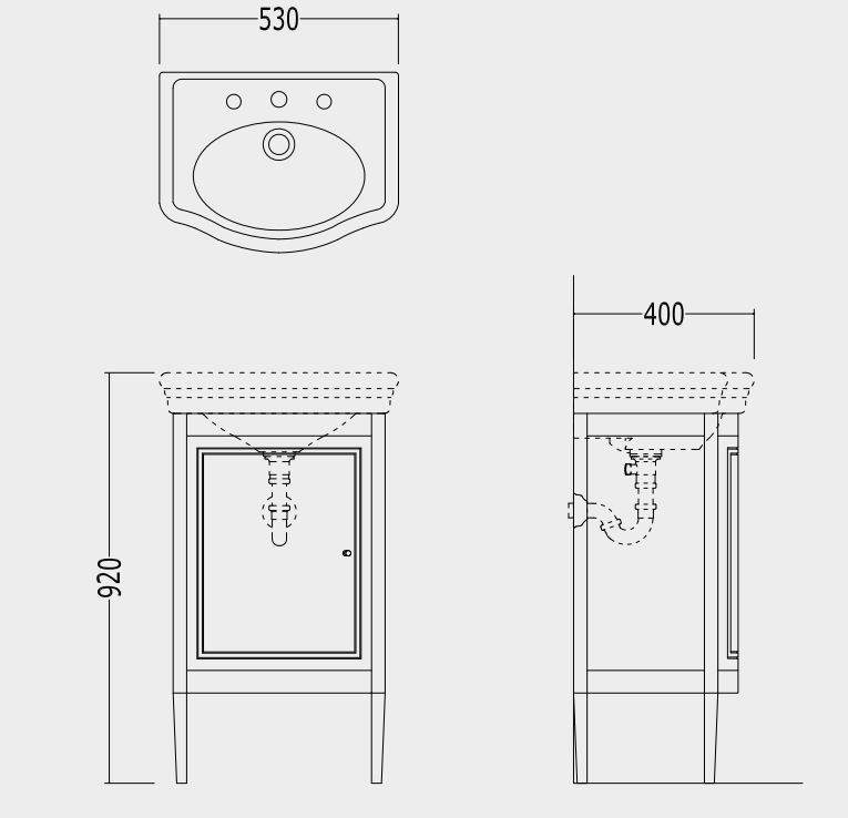 Тумба под раковину Devon&Devon Harry Junior Vanity Unit 53х40 ФОТО