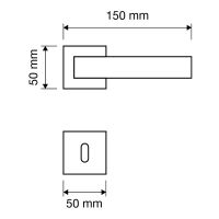 Ручка Linea Cali Trio 485 RO 024 размеры