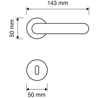 Ручка Linea Cali Marina 755 RO 102 размеры