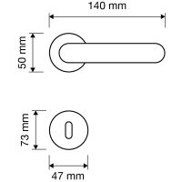 Ручка Linea Cali Epoca 1210 RO 078 размеры