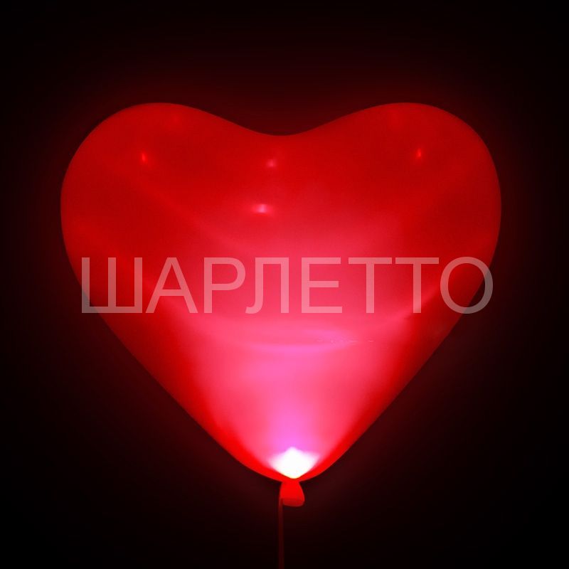 Светящееся красное сердце SMD