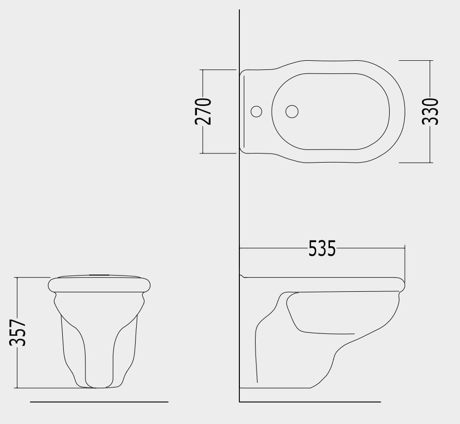 Подвесное биде Devon&Devon New Etoile wall-hung ФОТО