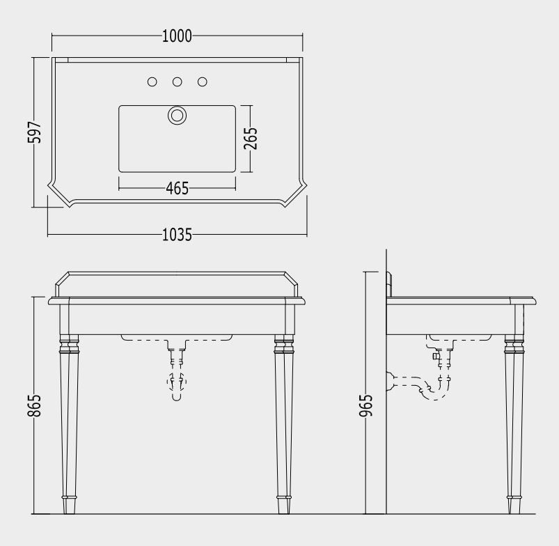 Тумба под раковину Devon&Devon Epoque Console 100х59,7 ФОТО