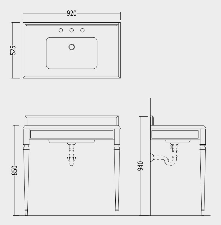 Тумба под раковину Devon&Devon Premiere Console 92х52,5 ФОТО