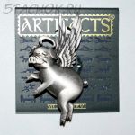 Брошь "Хрюшка-ангел"  (JJ США)