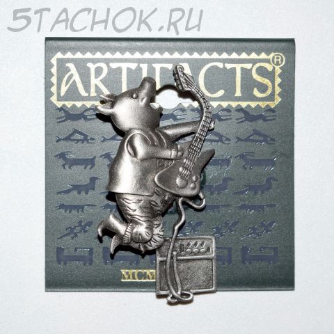 Брошь "Хрюн-гитарист" (JJ США)