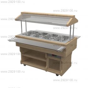 Салат-бар охлаждаемый WoodLine ПО-127/3GN/W