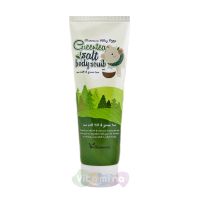Elizavecca Скраб для тела с экстрактом зеленого чая Greentea salt Body scrub, 300 гр 3