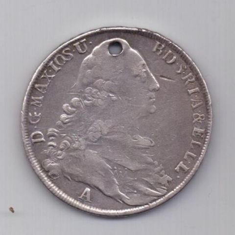 1 талер 1775 г. Амберг. Бавария. Германия