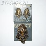 Брошь и серьги "Дама" (JJ США)