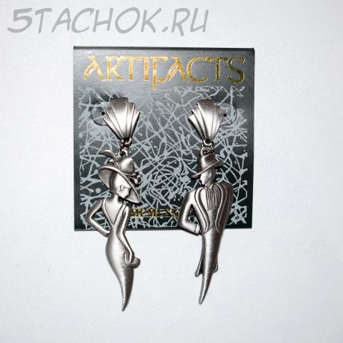 Серьги-гвоздики "Светская пара" (JJ США)