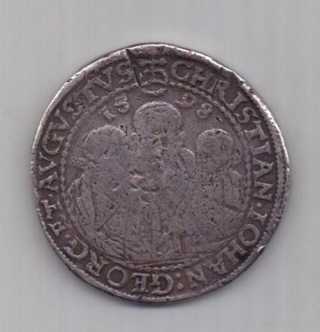 1 талер 1598 г. Саксония. Германия