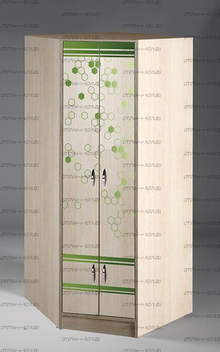 Шкаф угловой Футбол Фанки Кидз ФУТ-13/15 (52х90х200)