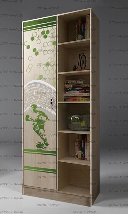 Шкаф-стеллаж Футбол Фанки Кидз ФУТ-13/4 (75х33х200)