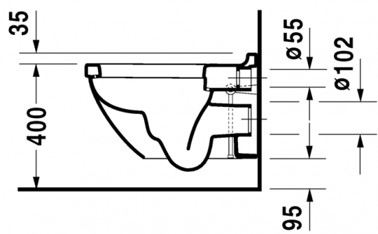 Подвесной унитаз Duravit Starck 3 222509 ФОТО