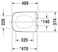 Сиденье для унитаза Duravit DuraStyle 006051 схема 1