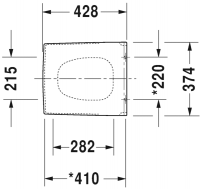 Сиденье с крышкой для унитаза Duravit Vero с автоматическим закрыванием 006769 схема 1