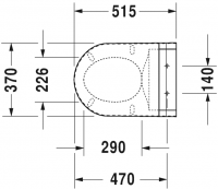 Сиденье для унитаза Duravit с душем SensoWash Starck C схема 1