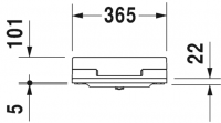 Сиденье с крышкой для унитаза Duravit с душем SensoWash Slim Happy D.2 схема 3
