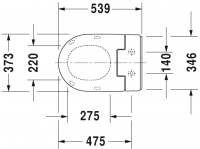 Сиденье для унитаза Duravit с душем SensoWash Slim схема 1
