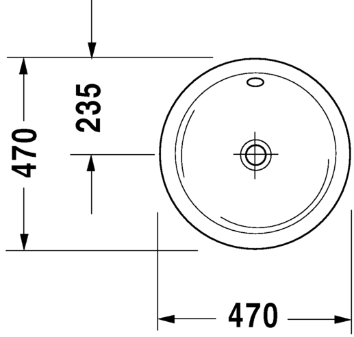 Раковина Duravit Architec встраиваемая 47х47 046847 ФОТО