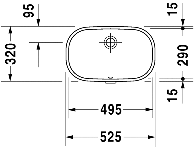 Раковина Duravit D-Code встраиваемая 49,5х29 033849 ФОТО