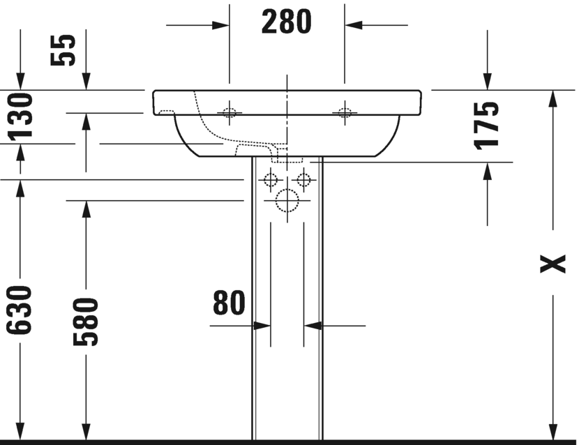 Раковина Duravit D-Code 65х48,5 034265 ФОТО