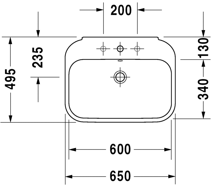 Раковина Duravit Happy D.2 65х49,5 231665 ФОТО