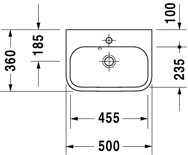 Раковина Duravit Happy D.2 50х36 071050 ФОТО