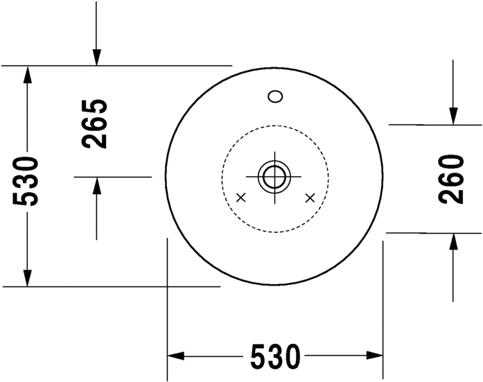 Раковина Duravit Starck 1 53х53 040853 ФОТО