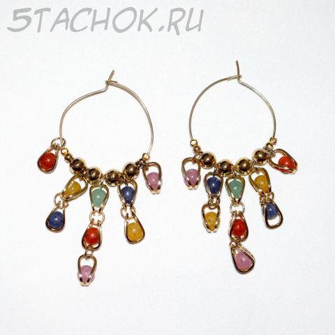 Серьги в восточном стиле (США)