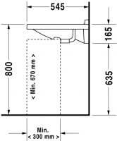 Раковина Duravit Starck 3 60х54,5 030960 схема 2