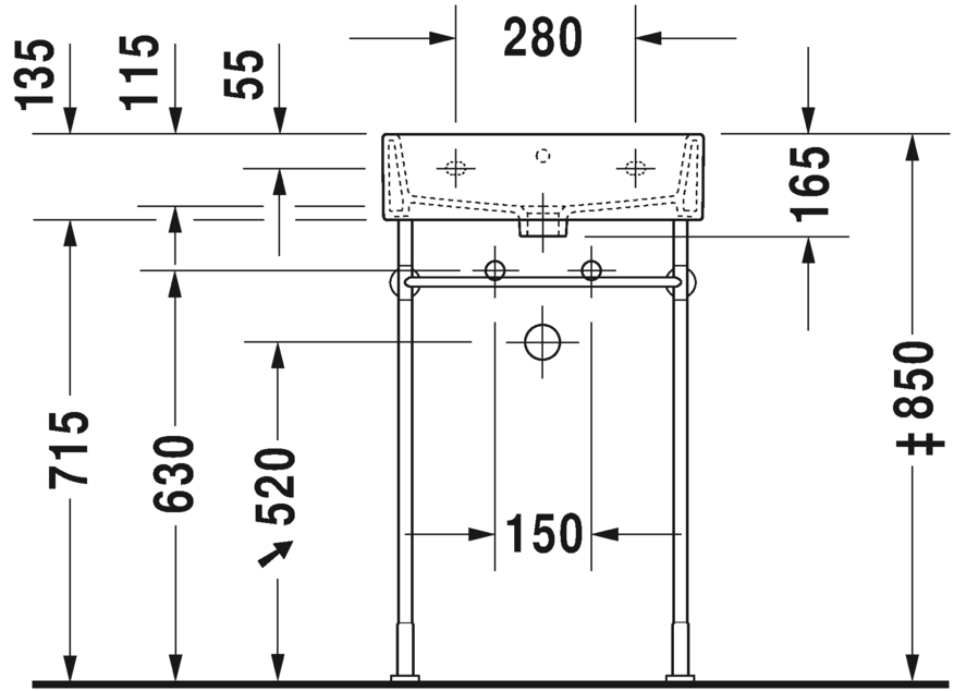 Раковина Duravit Vero Air 50х47 235050 ФОТО