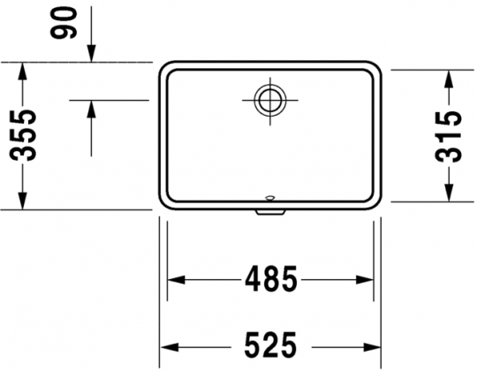 Раковина Duravit Vero Air встраиваемая 48,5х31,5 033048 ФОТО